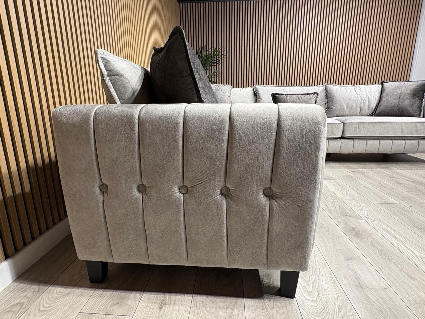 DFS - Cherished Fabric Corner Sofa, Formal Back - RRP: 2399