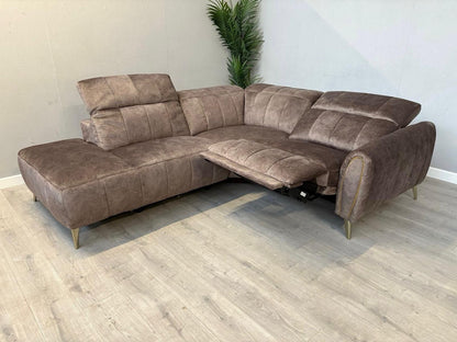 DFS Lidia Right Hand Facing Open Chaise Power Recliner Corner Sofa - RRP £1899