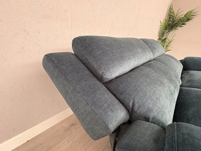 Furniture Village UTAH Fabric 3 Seater Power Recliner, Lumbar Sofa - RRP £1,995