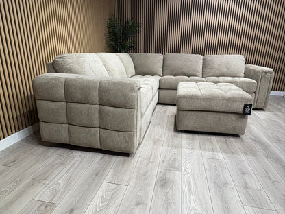 DFS - MAVAM Modular Premium Fabric 2 Corner 2 Sofa + Footstool - RRP £3499