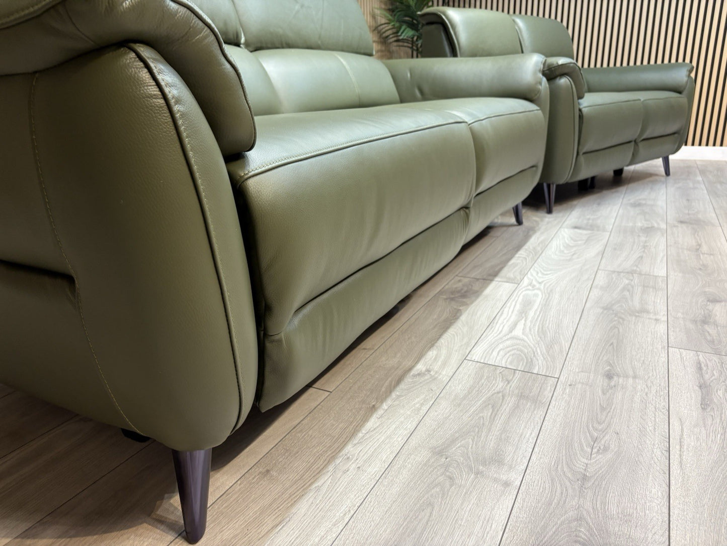 Furniture Village JUDE Style Leather 3 + 2 Seater Power Sofa Set - RRP £4,690
