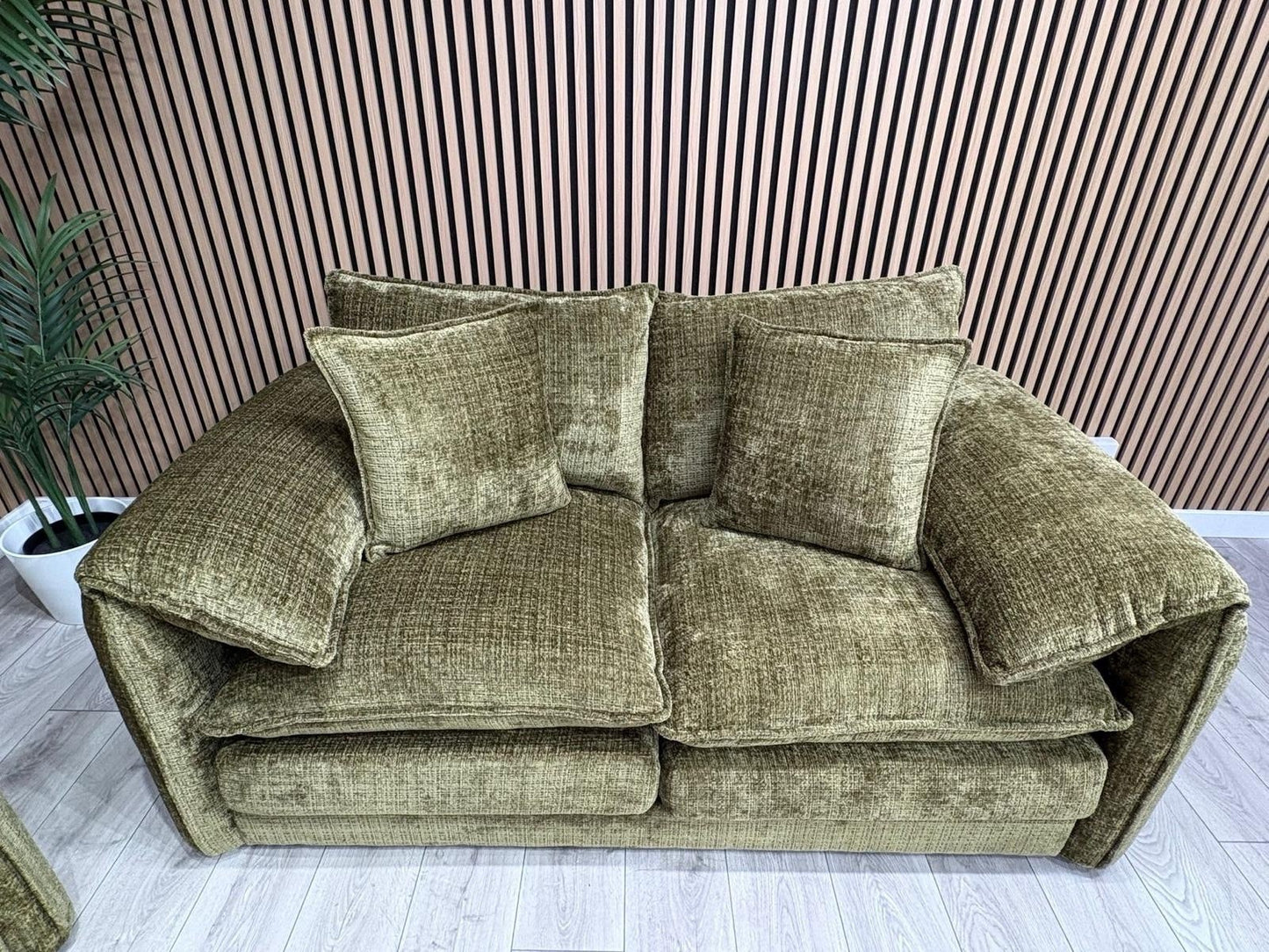 SOLICE Fabric 3 Seater + 2 Seater Sofa Set, Green - RRP £2,498