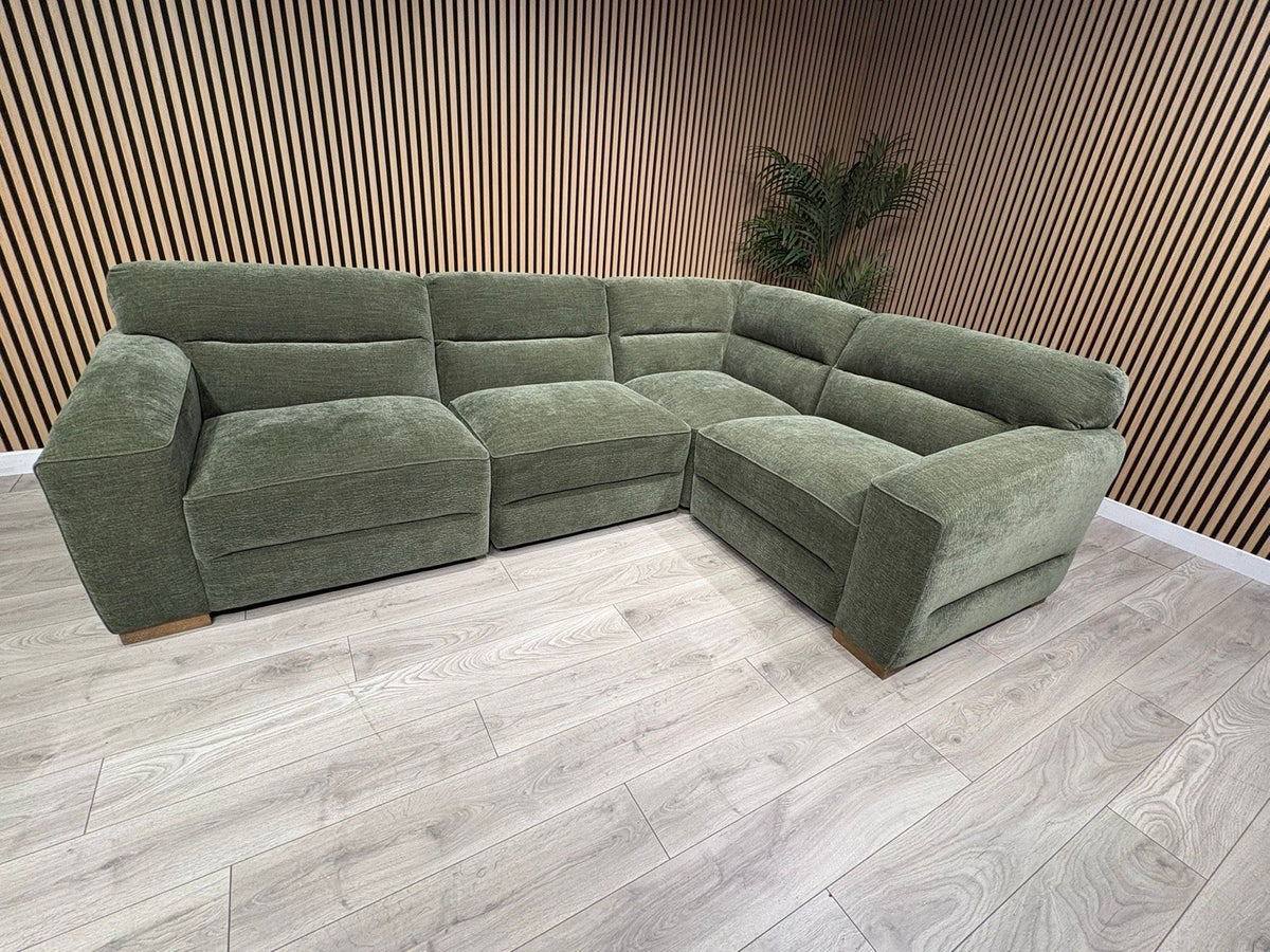 Denver Fabric Modular Corner Sofa ( RHF or LHF ), Dark Sage  - RRP £2399