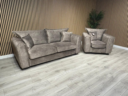 DFS - CHERISHED Style 3 Seater Sofa + Armchair Set, Formal Back - RRP £2,198