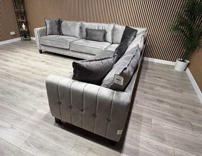 DFS - Cherished Fabric Corner Sofa, Formal Back - RRP: 2399