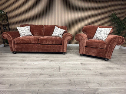 New BLENHEIM Fabric 3 Seater + Armchair - RRP £2790