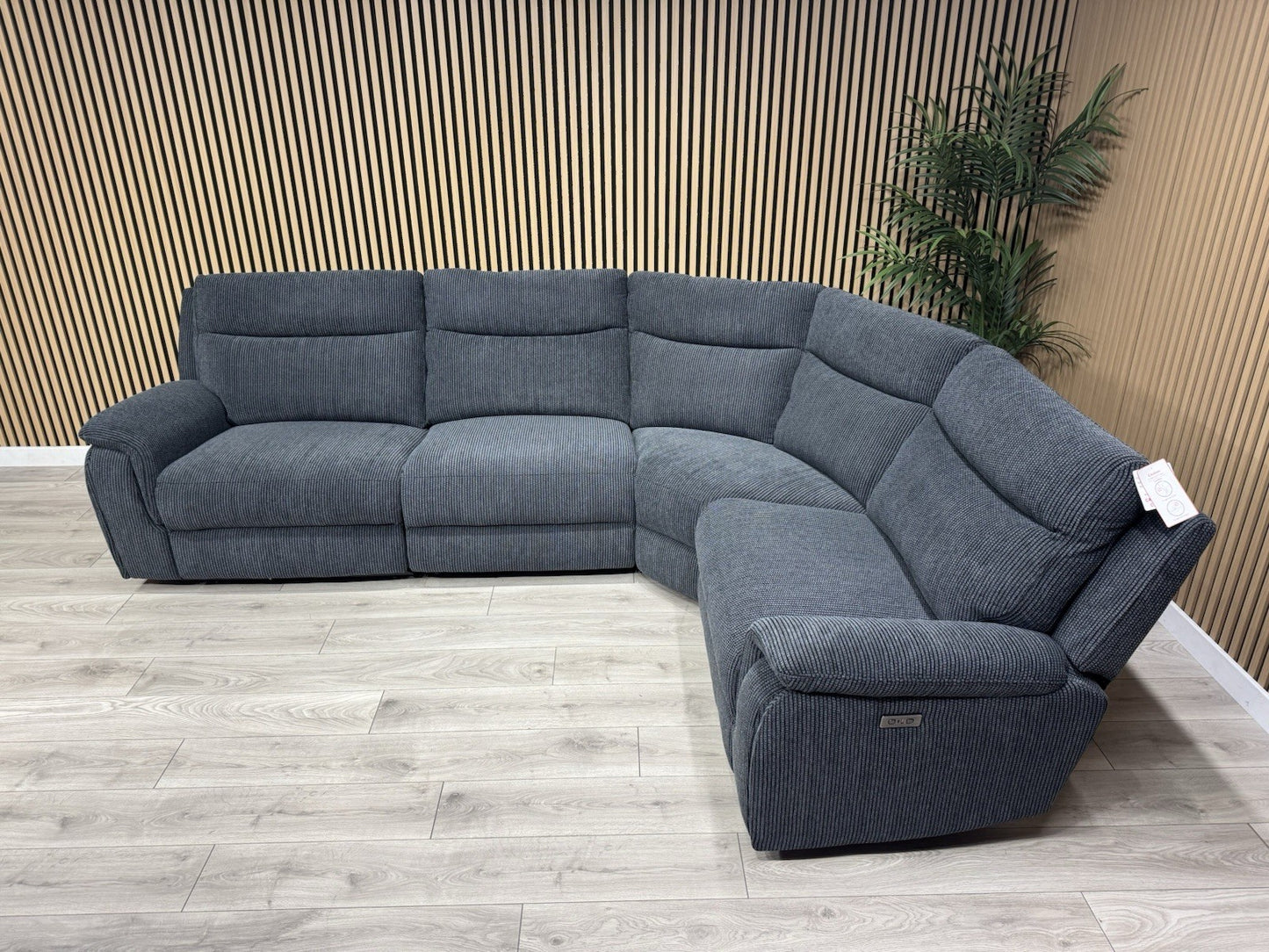 ScS - MAVERICK Fabric Modular Corner Sofa, Power Recliners - RRP £2,799