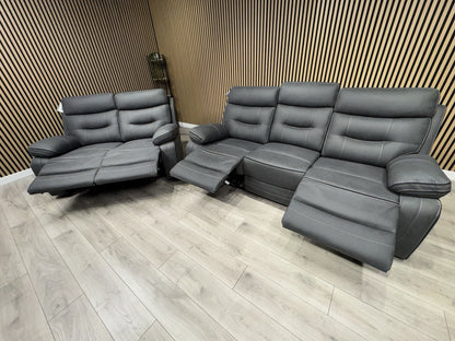 DFS Eiger Style Fabric 3+2 Seater Power Sofa Set RRP £2788