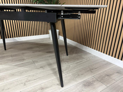 NEXT Sample - Verona Slate Effect Extendable Dining Table  - RRP £599