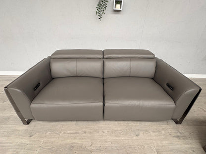 Furniture Village GISELLA Leather 3 Seater Sofa + Armchair Power Set - RRP £4390