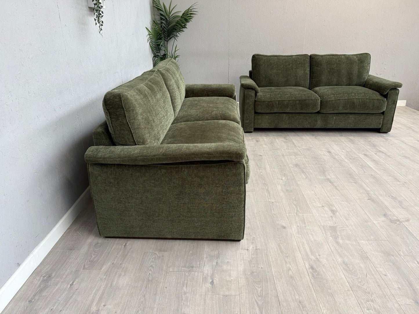 Furniture Village BOXY Fabric 3 + 2 Seater Mini Arm Sofa Set - RRP £3690