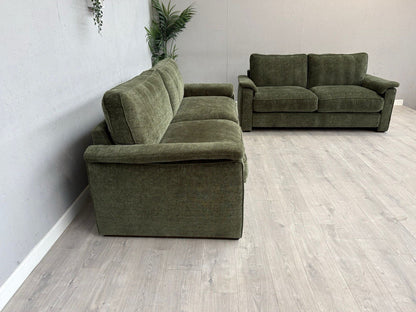 Furniture Village BOXY Fabric 3 + 2 Seater Mini Arm Sofa Set - RRP £3690