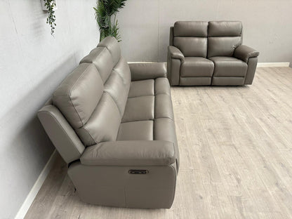 Furniture Village RAVEN Leather 3 + 2 Seater Power Recliner Sofa Set - RRP £2390