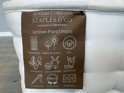 Staples and Co. Artisan UTOPIA 5ft Kingsize Zip & Link Mattress - RRP £2,699