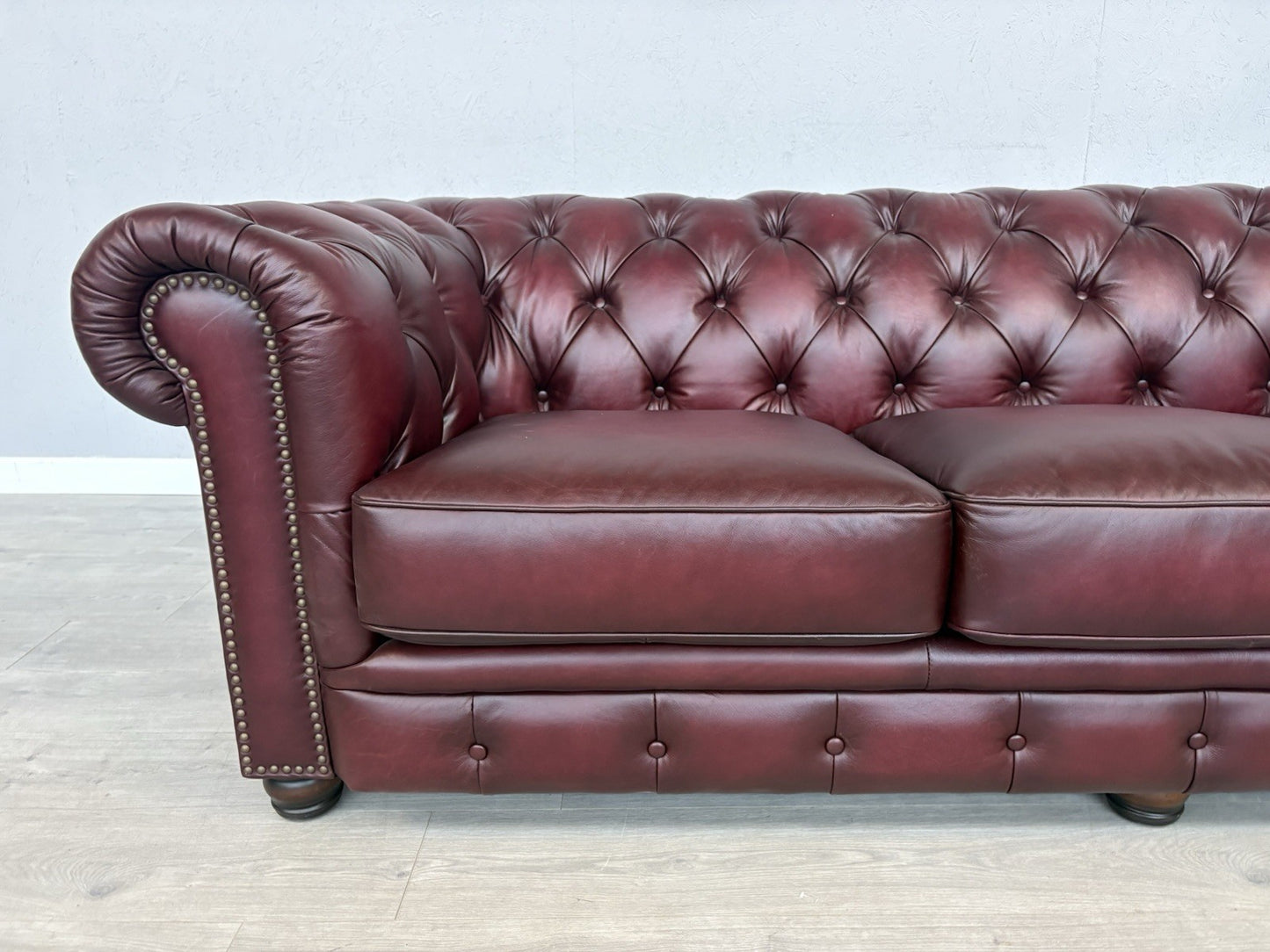 F.V. At The Helm Shackleton Leather Chesterfield 4 Seater Sofa - RRP £2,895