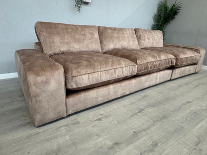 Westbridge SASHA / Sofology CAVALLI Style Grand Extra Large Fabric Sofa, Mink