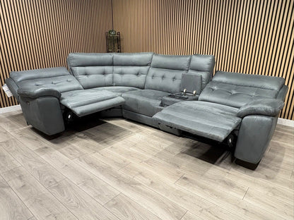SCS Belford 1 Corner 3 Power Recliner Sofa with Media Console - RRP £2599