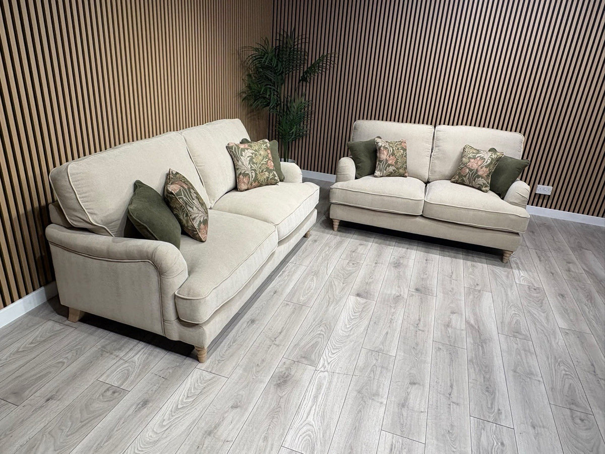 Laura Ashley HERITAGE Style Fabric 3 Seater + 2 Seater Sofa Set - RRP £3,500