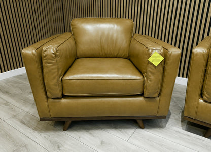 John Lewis Sample VALENCIA Leather Armchair, Caramel - RRP £1799