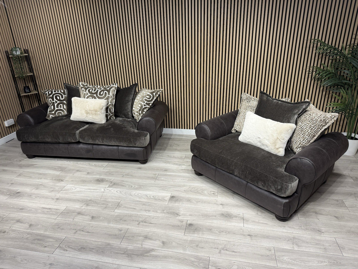 Viscount Fabric 3 Seater Sofa + Love Chair Set - RRP £3898 (PRE ORDER 6-8 WEEKS)