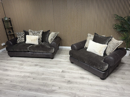 Viscount Fabric 3 Seater Sofa + Love Chair Set - RRP £3898 (PRE ORDER 6-8 WEEKS)