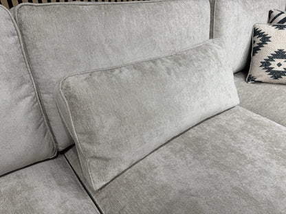 Sofology CAVALLI Style Fabric Open Chaise Corner Sofa + Footstool RRP £5398 Made To Order