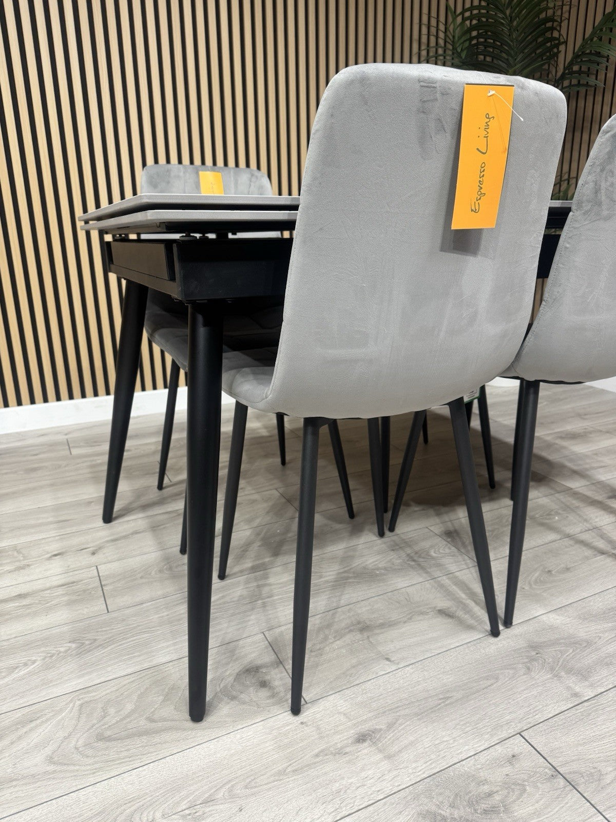 NEXT Sample - VERONA Marble Effect Extending Dining Table + 4 x Chairs RRP £1799