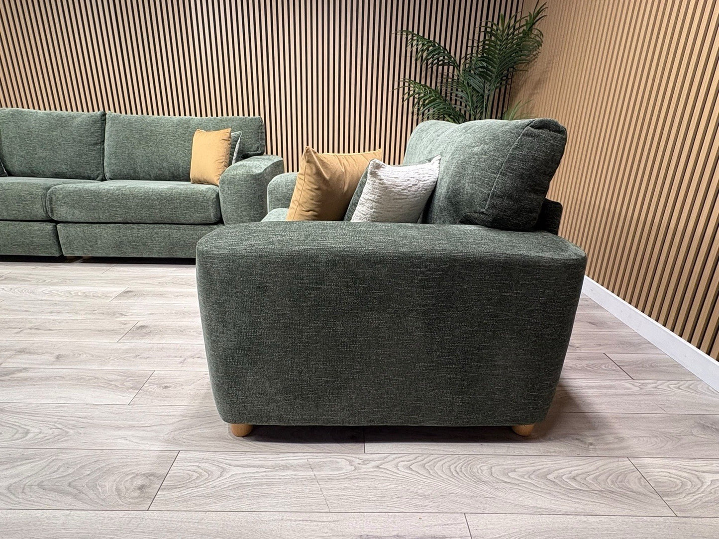 DFS Sample Enzo Fabric 4 Seater Sofa + Love Chair Set RRP £2799