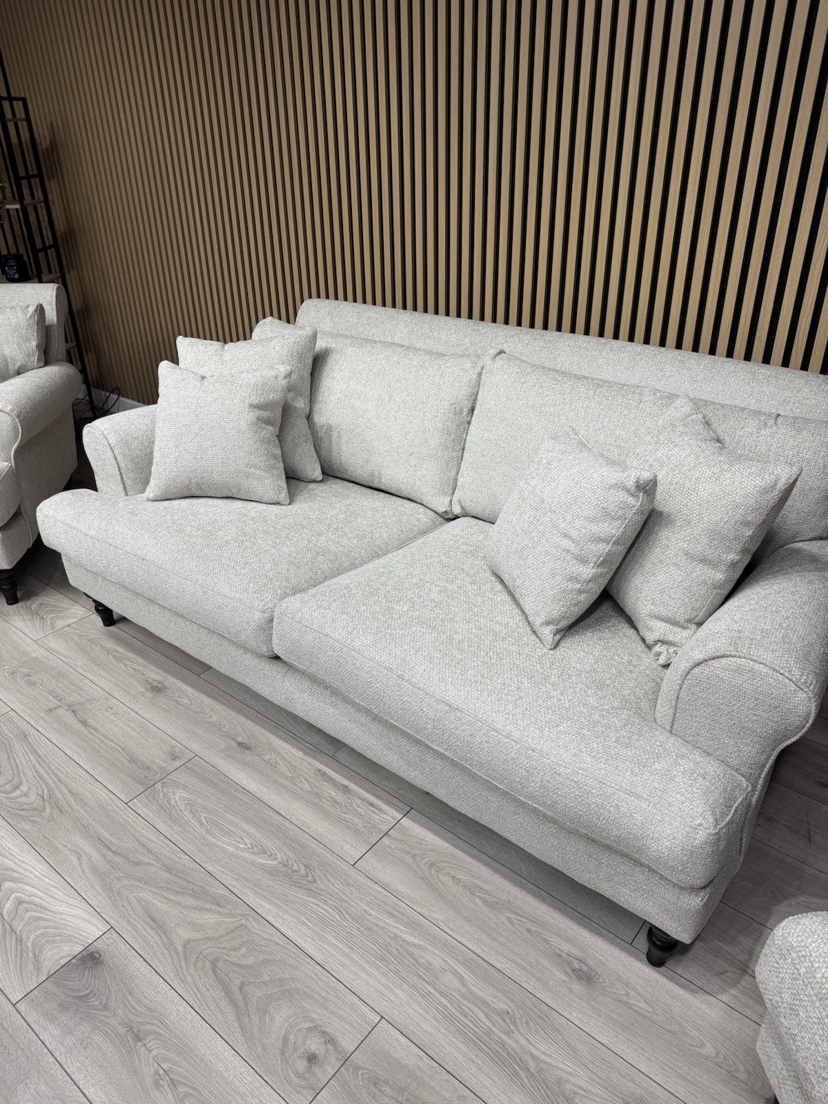 Laura Ashley LYNDEN Style Fabric 3 Seater Sofa + 2 x Armchairs Set - RRP £3395