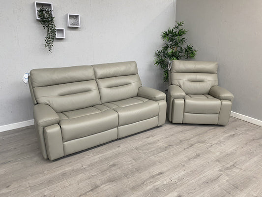 Furniture Village CINEMAX Leather 3 Seater Sofa + Armchair - RRP £2,890