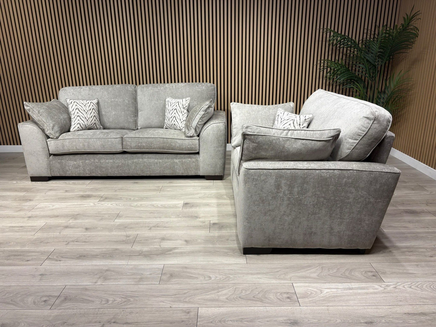 NEXT Stamford Style Fabric 3 Seater Sofa + Love Chair Set - RRP £2250