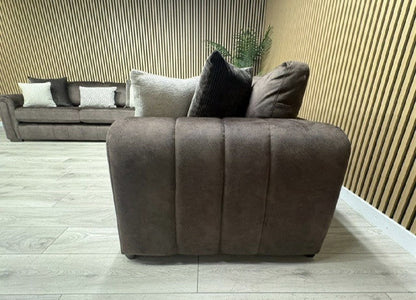 DEVINE Glamour Fabric 3 Seater + 2 Seater Sofa Set,  Bournville - RRP £2,698