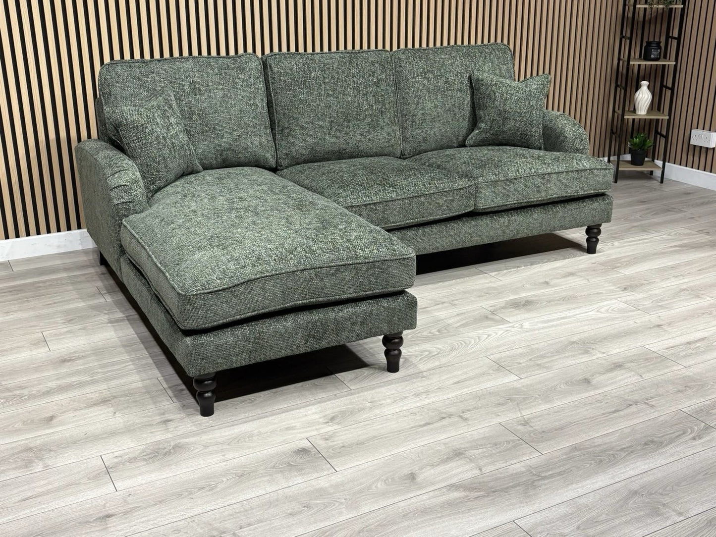 Laura Ashley LYNDEN Style Fabric 3 Seater LHF Chaise Corner Sofa - RRP £2625