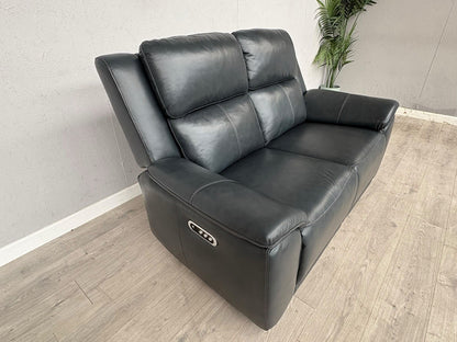 Furniture Village UTAH Leather 2 Seater Power Recliner, Lumbar Sofa - RRP £2,195
