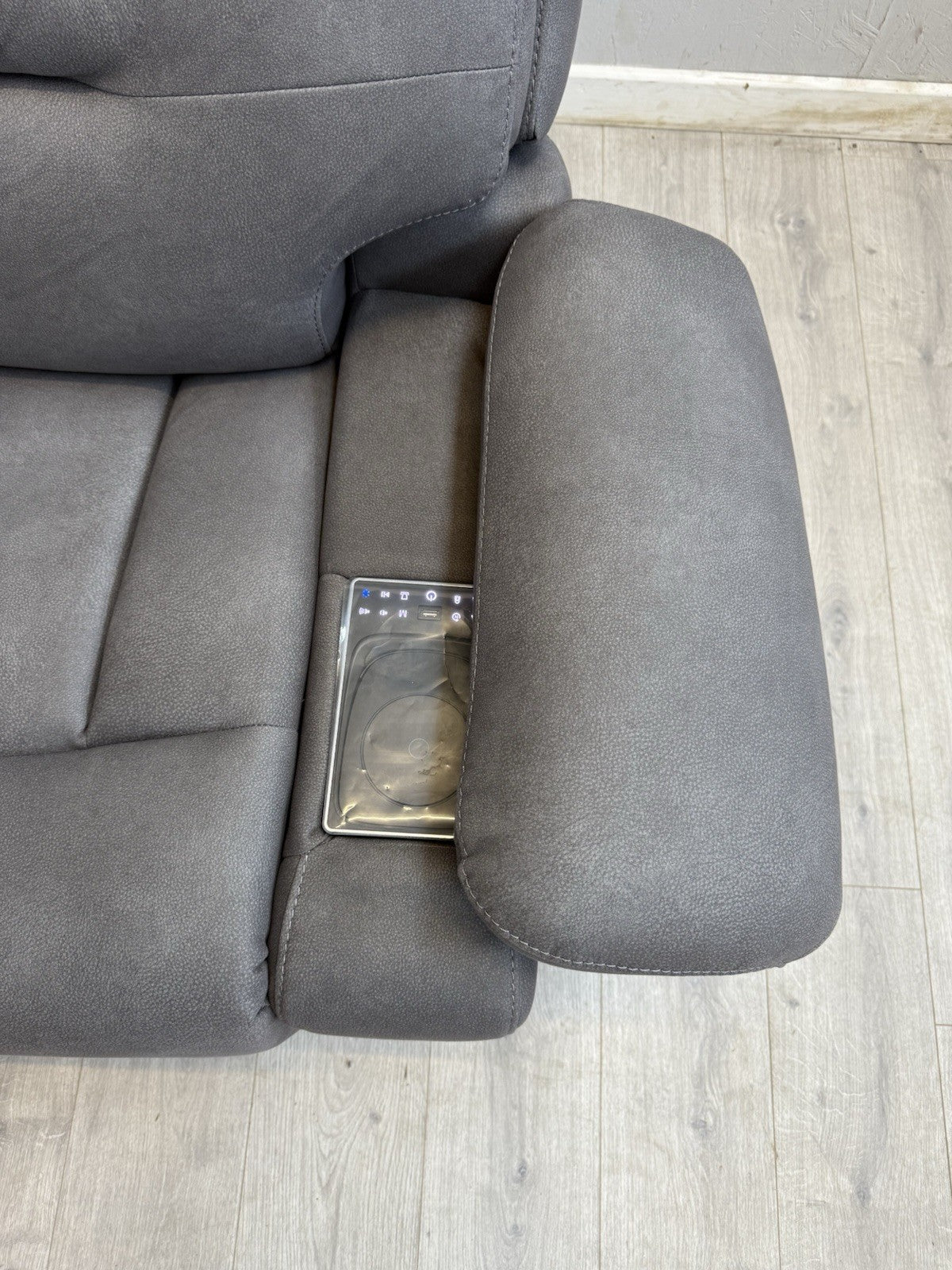 Furniture Village CINEMAX 3 Seater + 2 Seater Power Recliner Media Sofa Set.