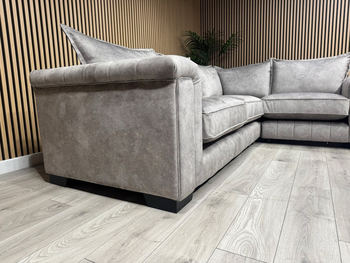 DFS DOLCIE Formal Back Fabric 3 Corner 1 Sofa - RRP £2,359