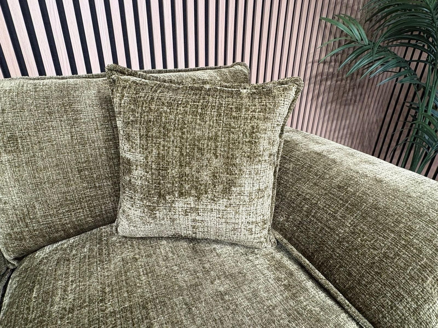 SOLICE Fabric 3 Seater + 2 Seater Sofa Set, Green - RRP £2,498