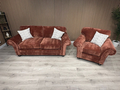 New BLENHEIM Fabric 3 Seater + Armchair - RRP £2790