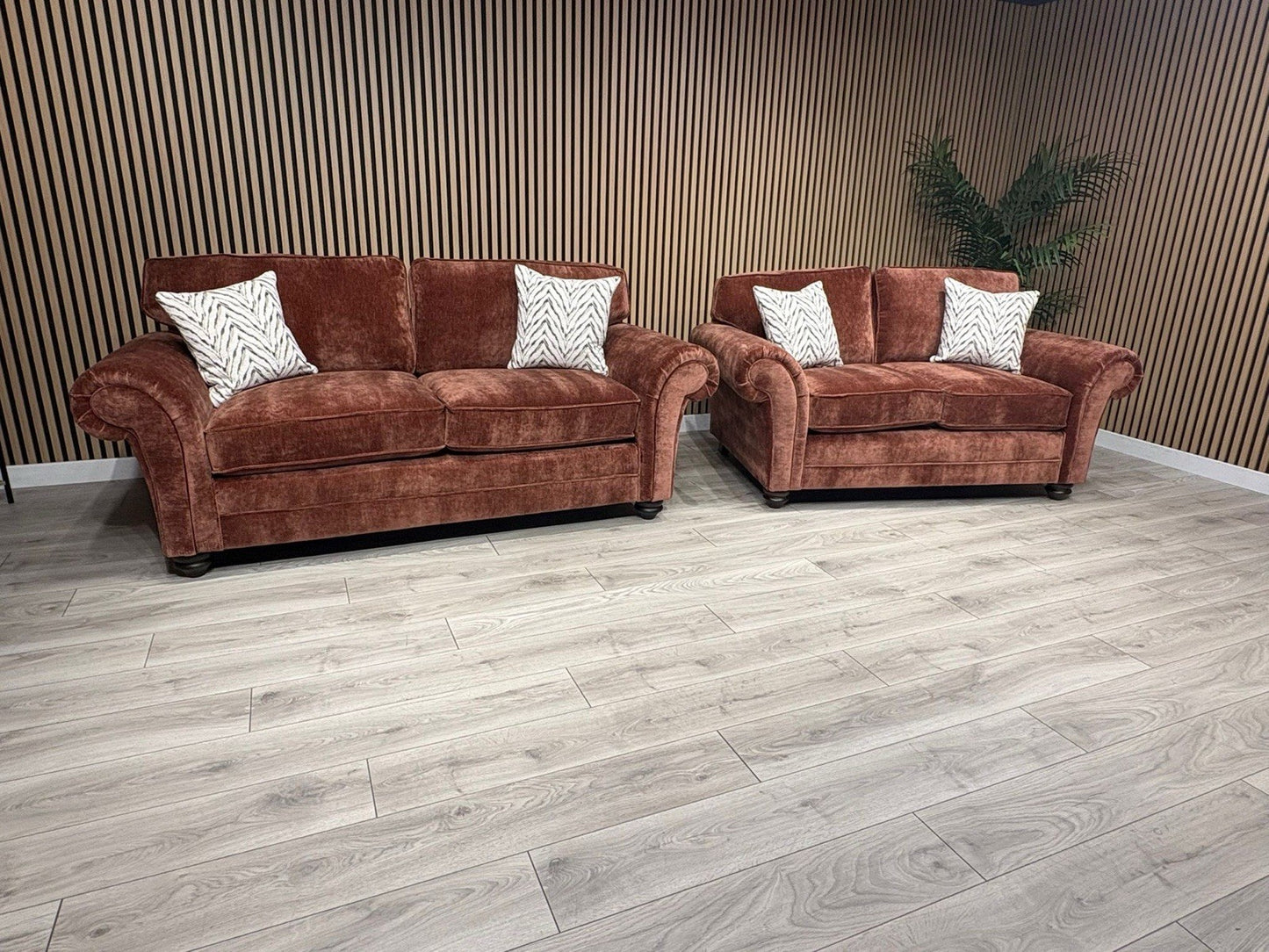 New BLENHEIM Fabric 3 Seater + 2 Seater Sofa Set - RRP £2990