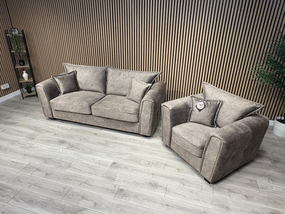 DFS - CHERISHED Style 3 Seater Sofa + Armchair Set, Formal Back - RRP £2,198