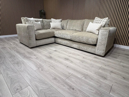 Ashley Manor ADISA Fabric LHF Corner Sofa Set, Pebble - RRP £2,999