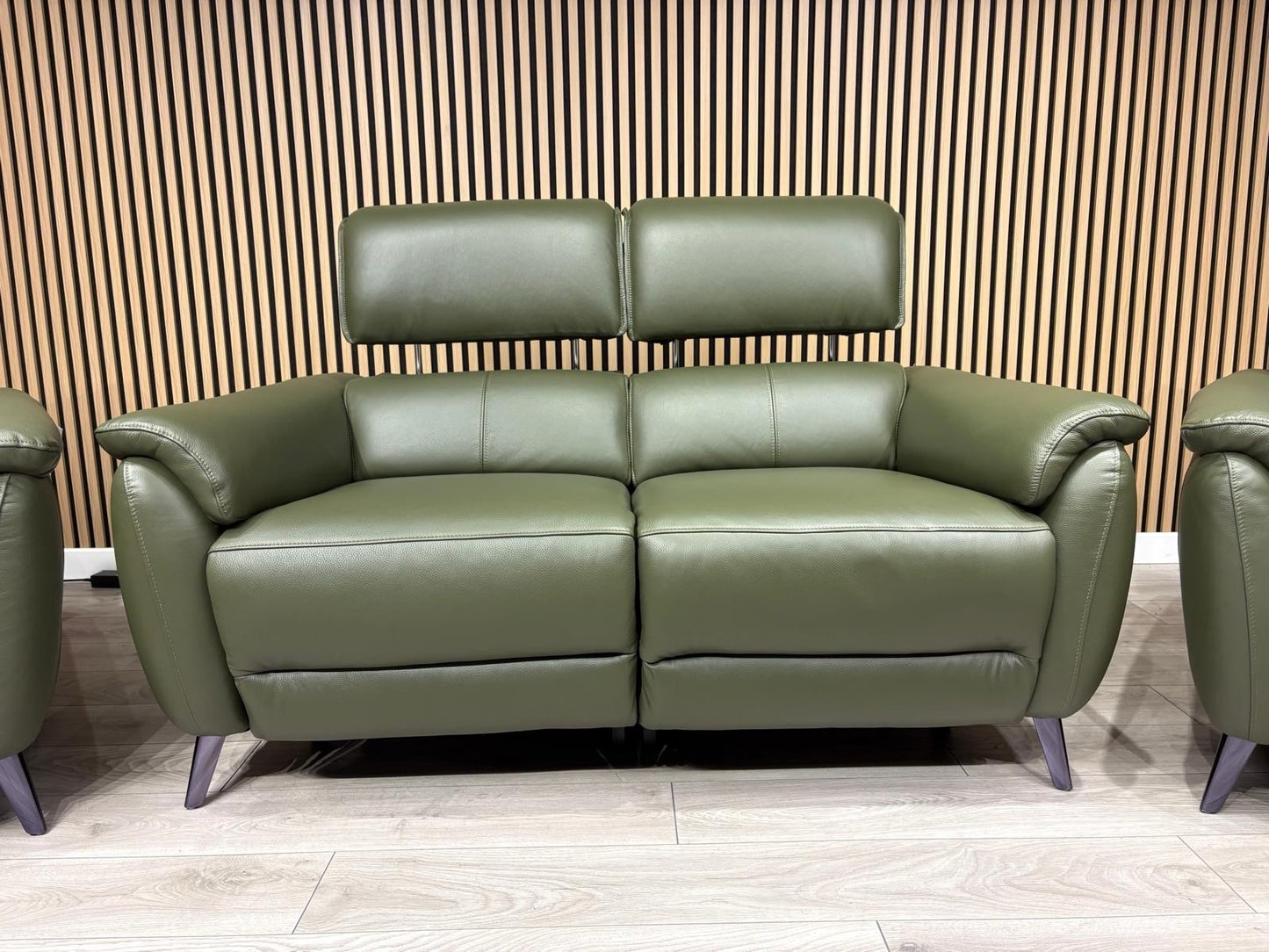 Furniture Village JUDE Style Leather 2 Seater Sofa + 2 x Armchairs - RRP £6,485