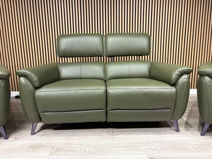 Furniture Village JUDE Style Leather 2 Seater Sofa + 2 x Armchairs - RRP £6,485