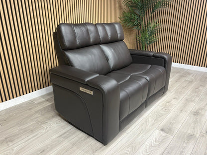SCS Adstock Leather 2 Seater Power Recliner Sofa RRP £2699 (Read Description)