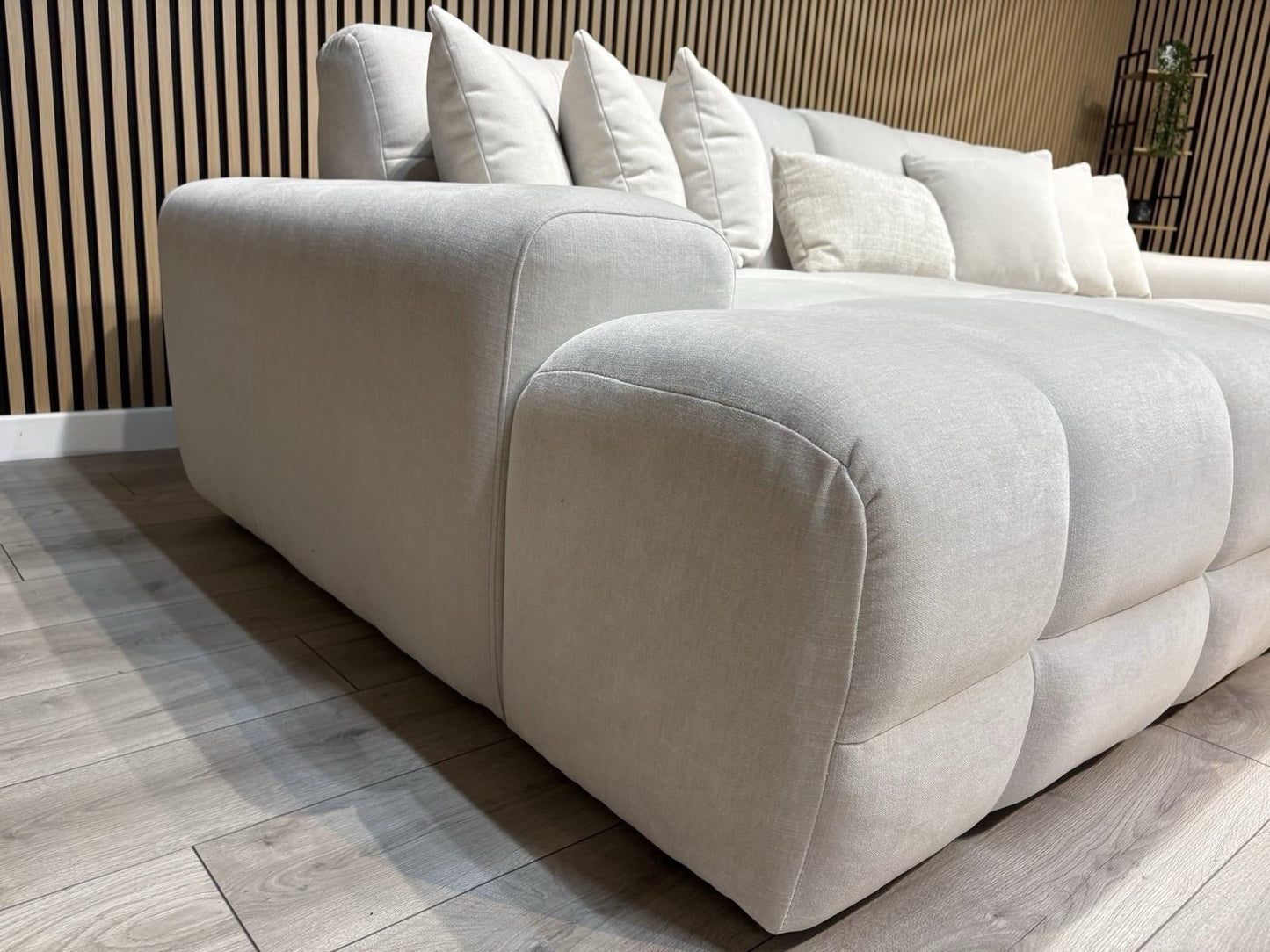 EVE CLOUD Large Fabric 3 Seater LHF Chaise Corner Sofa - RRP £2,299