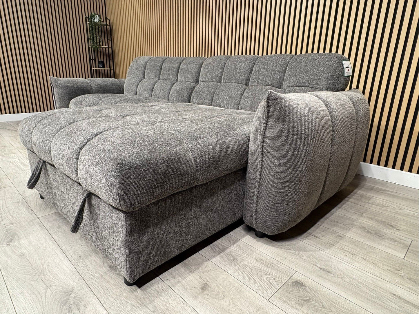 CAMDEN Premium Fabric RHF or LHF Chaise Sofa Bed with Storage - RRP £1595
