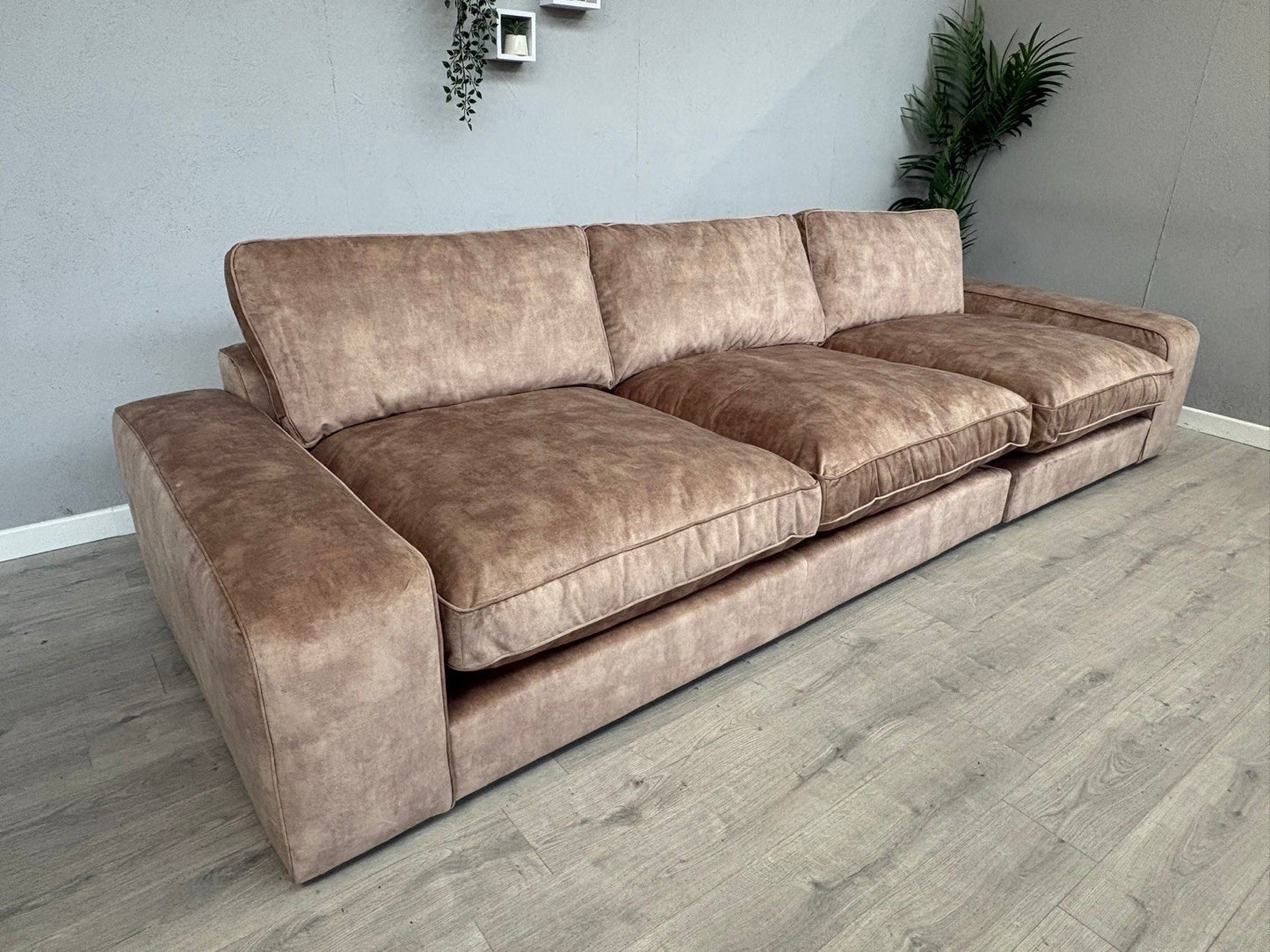 Westbridge SASHA / Sofology CAVALLI Style Grand Extra Large Fabric Sofa, Mink