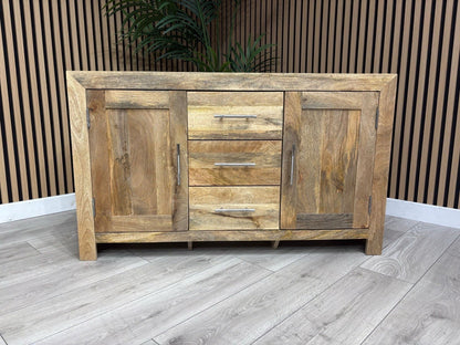 NEXT Sample - Cuba Mango Wood 2 Door 3 Drawer Sideboard - RRP: £1095