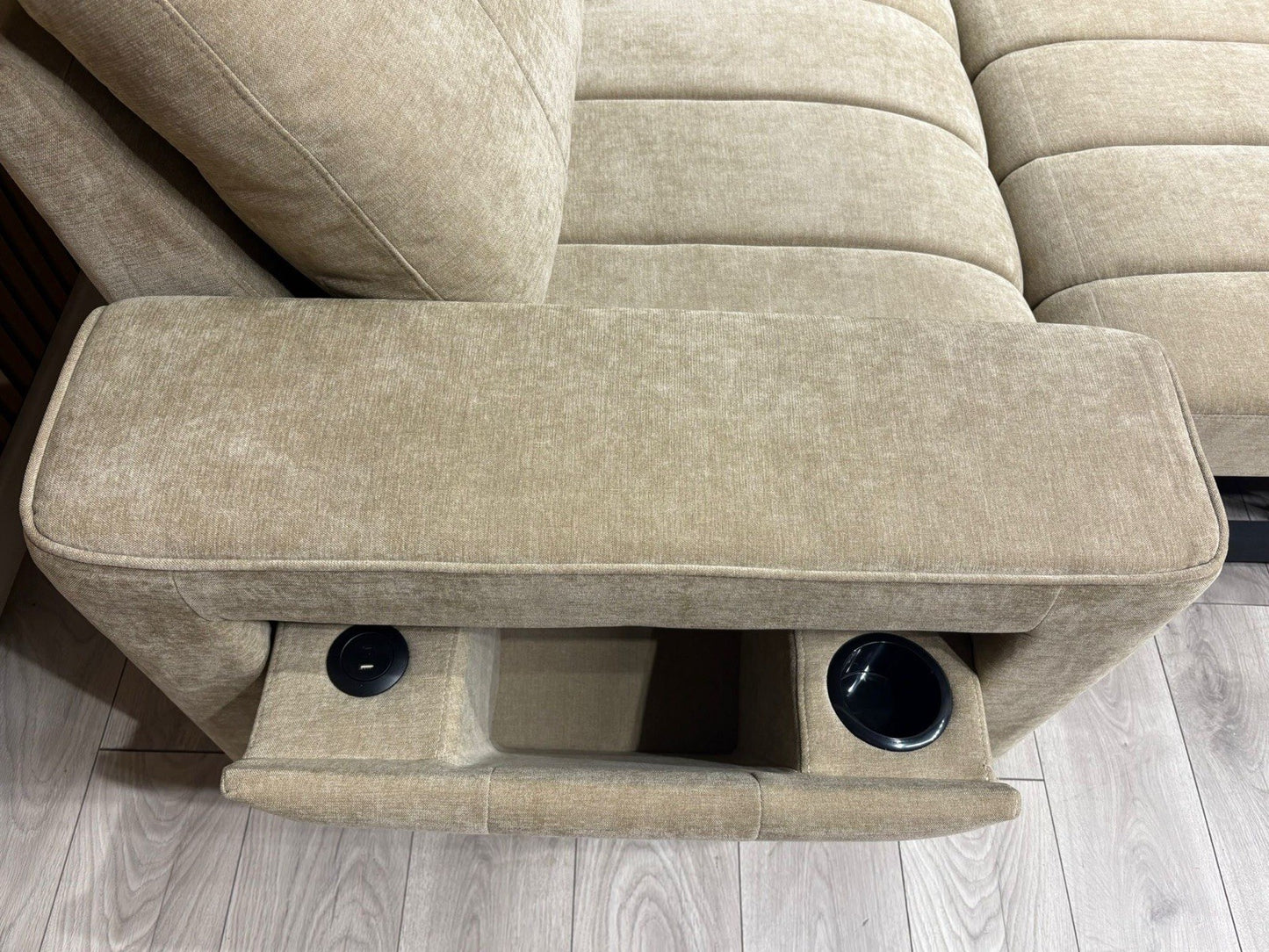 MONACO Premium Fabric RHF or LHF Chaise Sofa Bed with Storage - RRP £1549