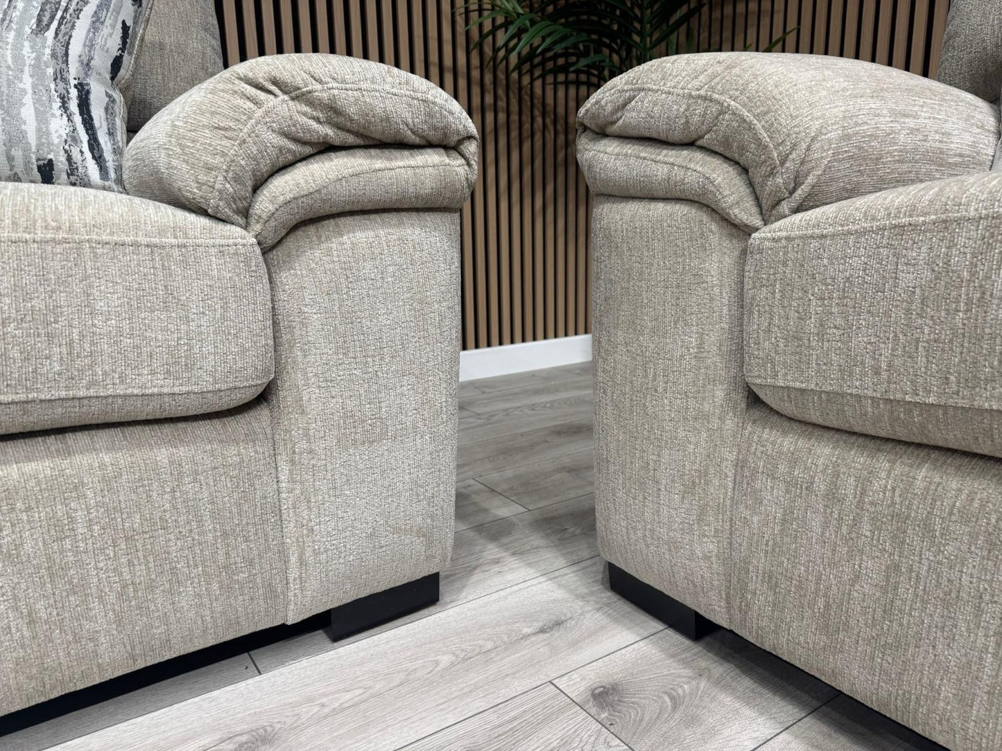 DFS Sample - DEXTER 3 Seater + 2 Seater Sofa Set, Formal Back - RRP £1,898